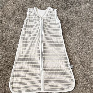Striped Sleep Sack for Kids - White and Gray